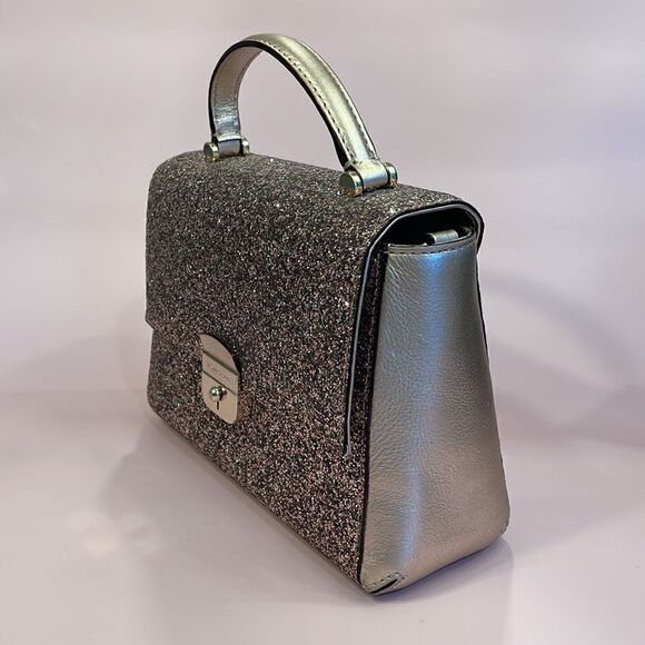 ✨HOST PICK ✨ Kate Spade Pink, Silver and Champagne Sparkly Top Handle Handbag… - Picture 8 of 16